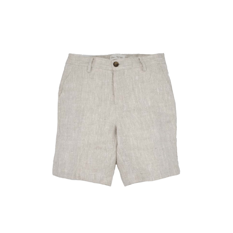 Rustic Linen Shorts Beige