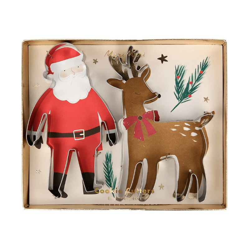 Santa & Reindeer Christmas Cookie Cutters
