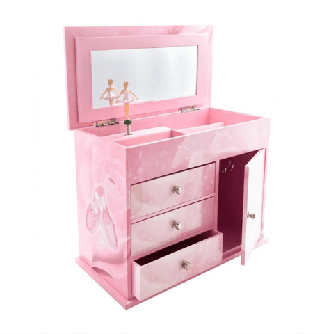 Chest of Drawers with Music Ballerina - Pink