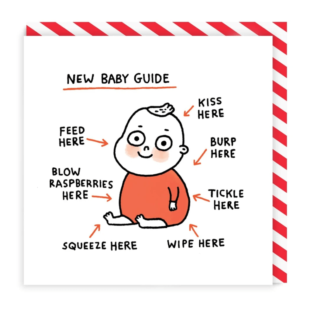 New Baby Guide Square Greeting Card