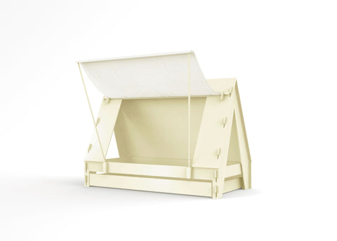 Tent bed with pull out drawer