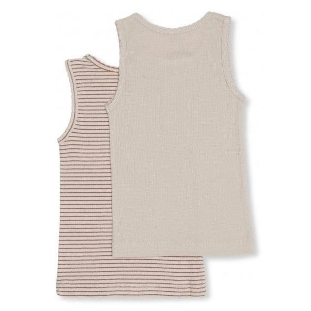 Saya 2 Pack Tank - Girl - Beige / Toffee