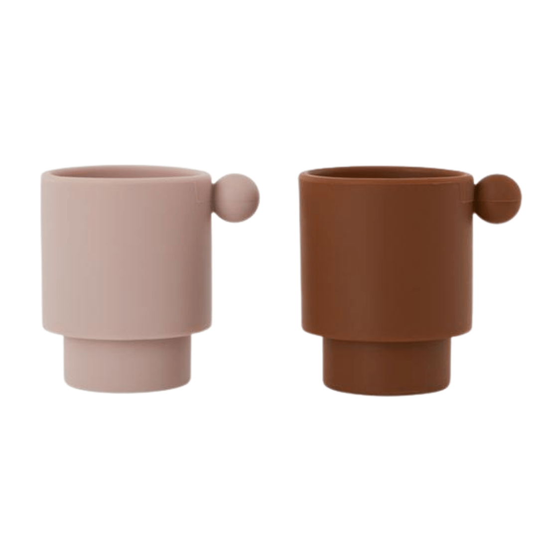 Tiny Inka Cup - Caramel / Rose - Pack of 2