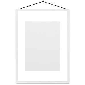 PC Frame in White - Plexi glass - 50cm x 70cm