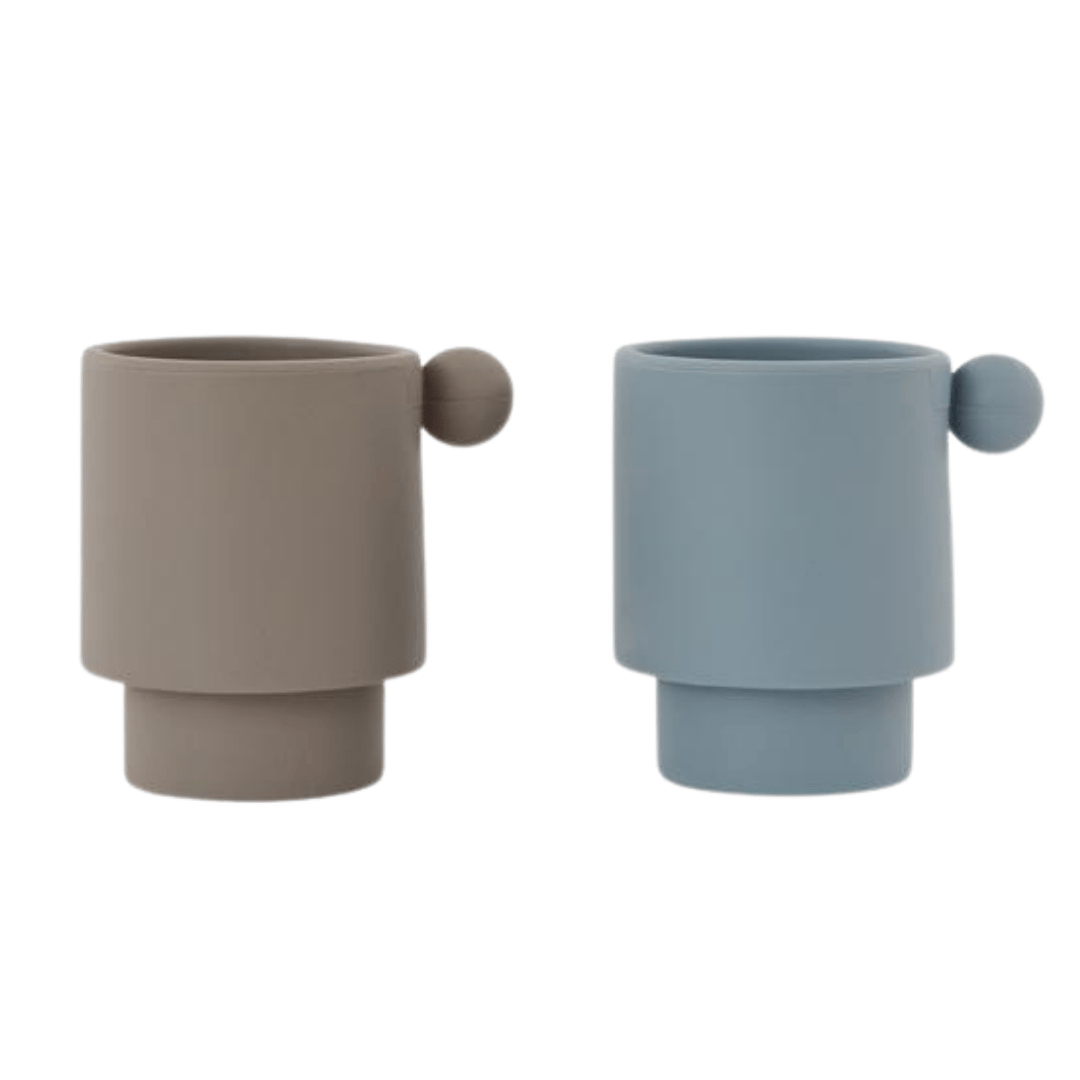 Tiny Inka Cup - Dusty Blue / Clay - Pack of 2