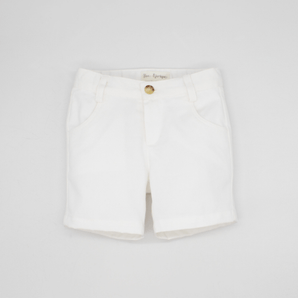 White Twill Shorts