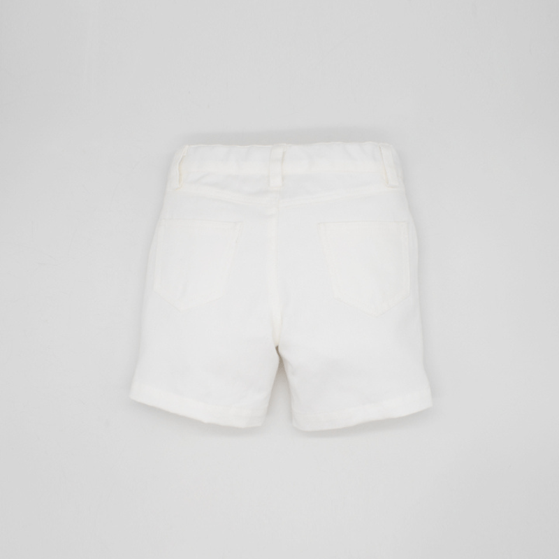 White Twill Shorts