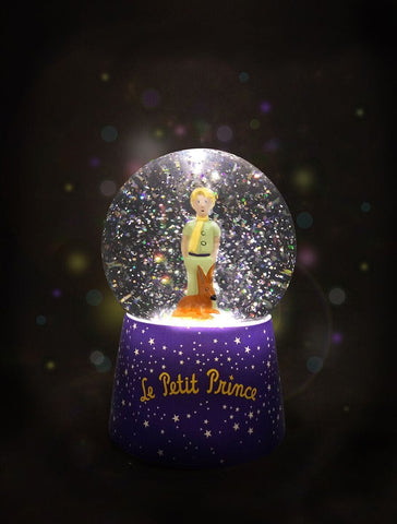 Little Prince Night Light Snow Globe with Music