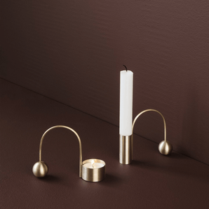 Balance Candle Holder - Brass - Bimbo Concept