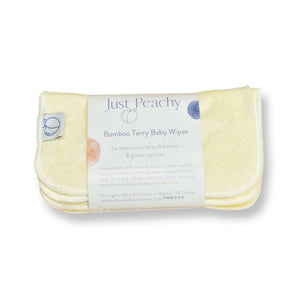 Bamboo Terry Reusable Baby Wipes 6 - Pack - Bimbo Concept