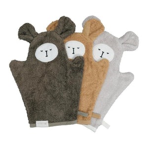 Bath Mitts - Bear - Olive Mix - 3 pack - Bimbo Concept