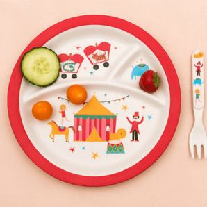 Big Top Circus Bamboo Segmented Plate - Bimbo Concept