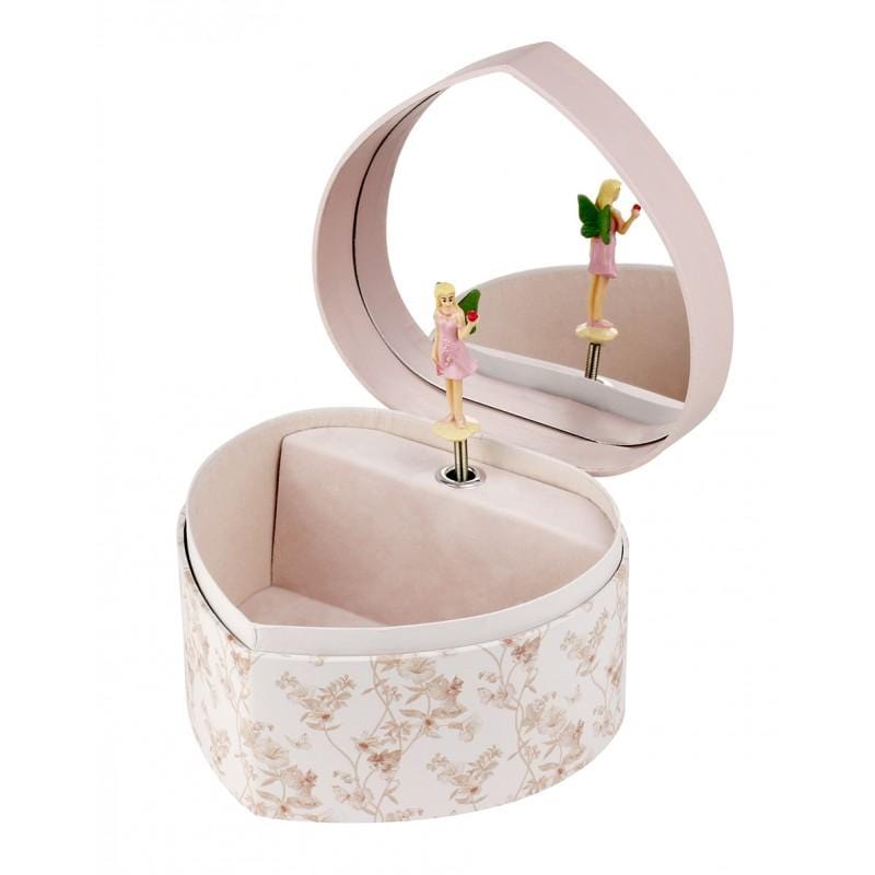 Large Heart Music Box Flower Fairies - Jasmine