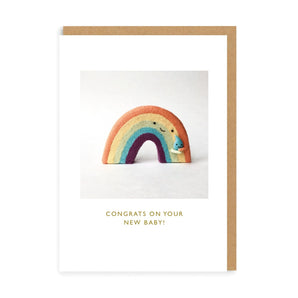 Congrats On Your New Baby Rainbow Geeting Card - Bimbo Concept