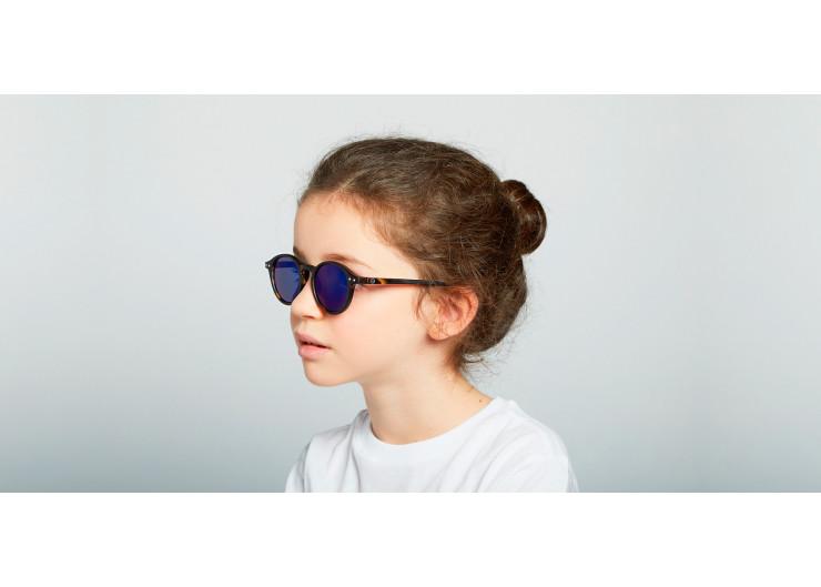 Sun Junior #D Tortoise Blue Mirror Lenses