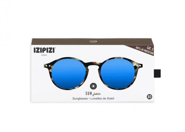 Sun Junior #D Tortoise Blue Mirror Lenses