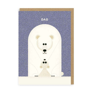 Dad Polar Bear Greeting Card - Bimbo Concept