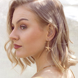 Deluxe Starfish Earring - Gold - Bimbo Concept
