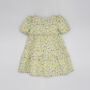 Dress Yellow Background Back Bow - Bimbo Concept