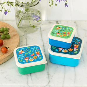 Fairies In The Garden Snack Boxes (Set Of 3) - Bimbo Concept