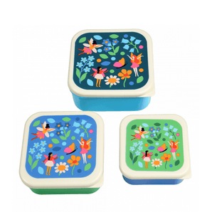 Fairies In The Garden Snack Boxes (Set Of 3) - Bimbo Concept