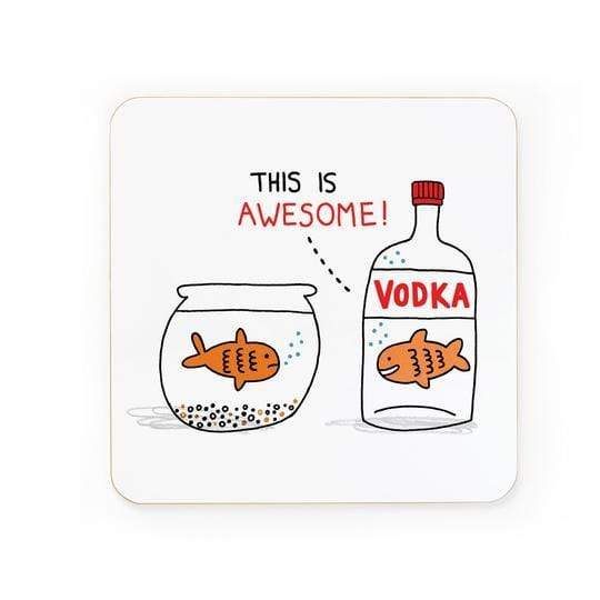 Vodka Goldfish Coaster