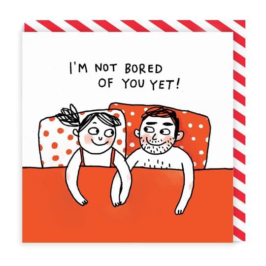 Not Bored Yet Square Greeting Card