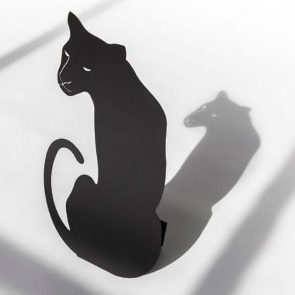 Panther - Decoupage Lamp Black