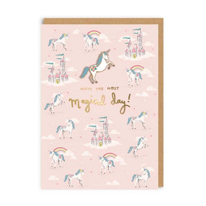 Have The Most Magical Day Enamel Pin Greeting Card - Bimbo Concept