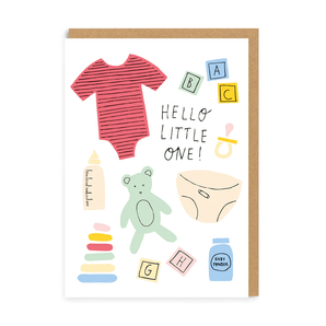 Hello Little One New Baby Card - Bimbo Concept