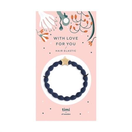 Star Hair Tie - Gold Blue