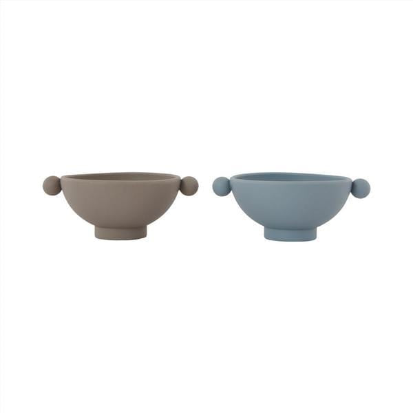 Tiny Inka Bowl - Dusty Blue / Clay - Pack of 2