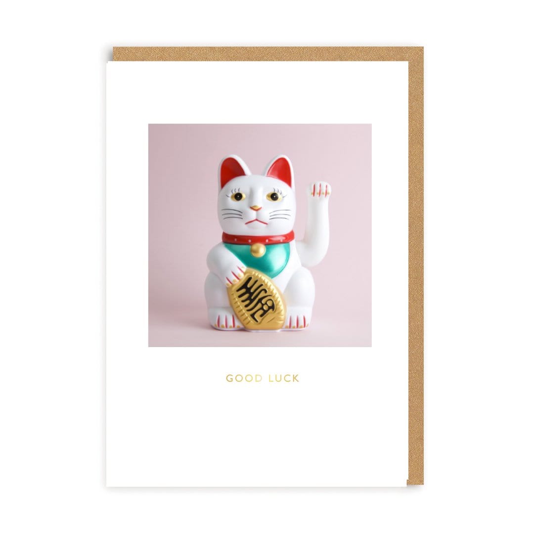 Lucky Cat Greeting Card 