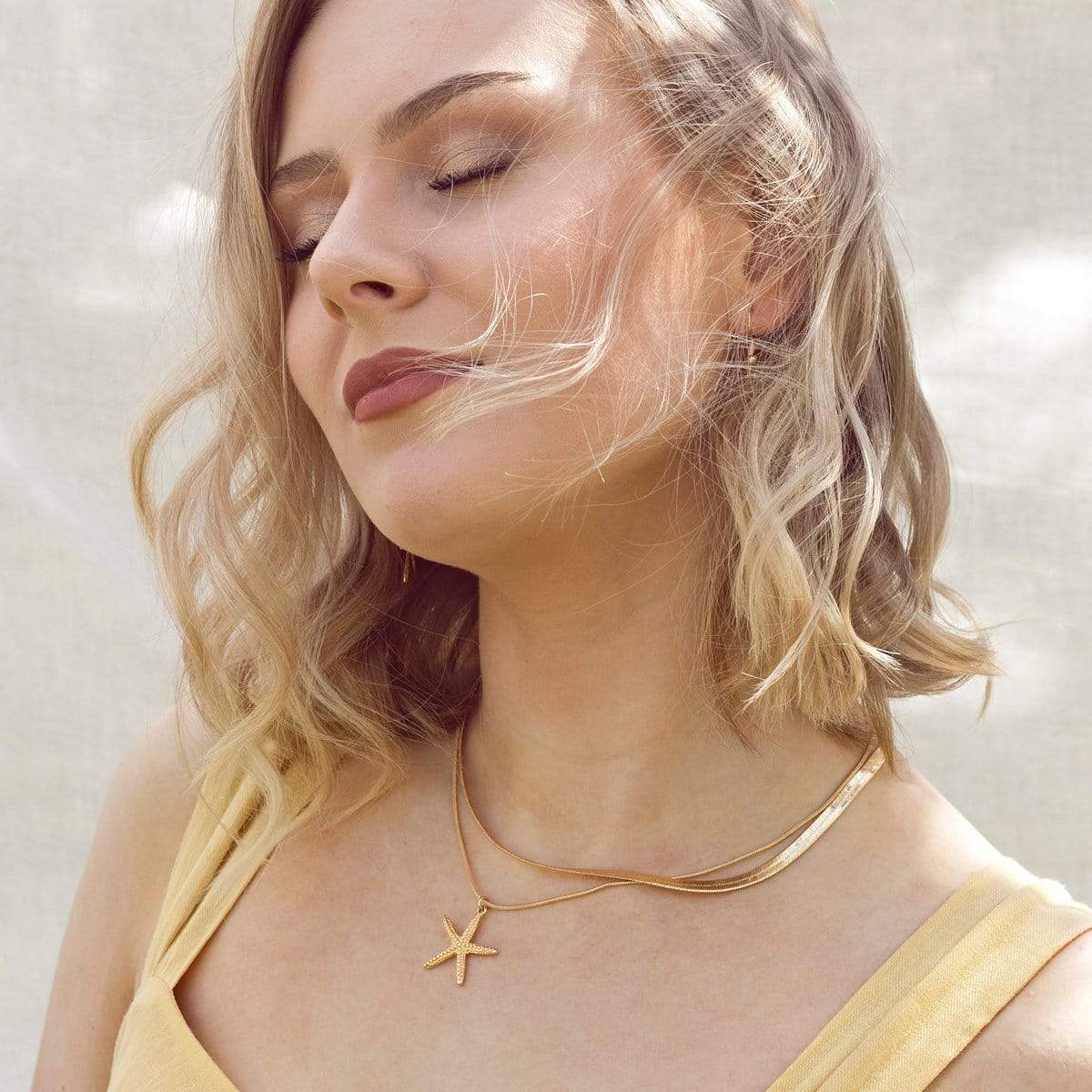 Starfish Necklace - Gold