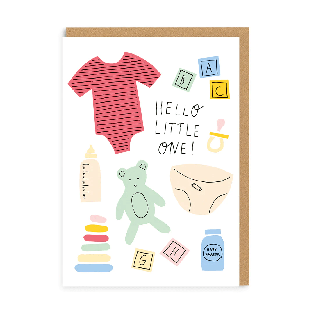 Hello Little One New Baby Card