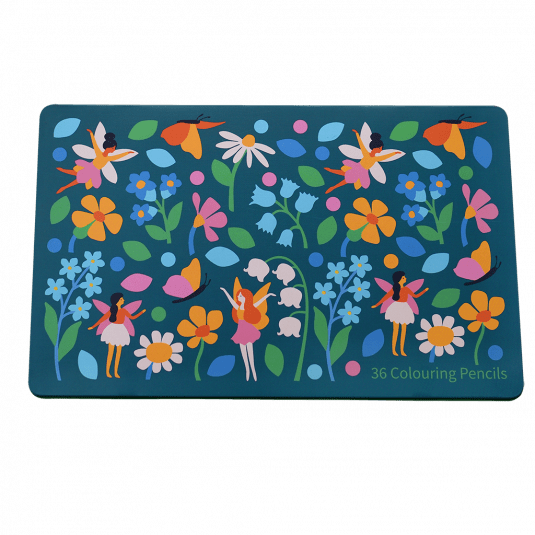Fairies In The Garden 36 Colouring Pencils In A Tin