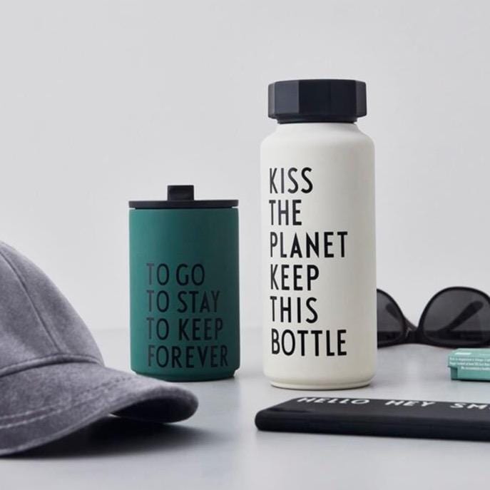  Kiss The Planet Keep This Bottle - White