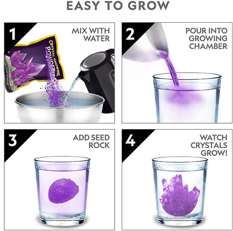 Purple Crystal Growing Lab