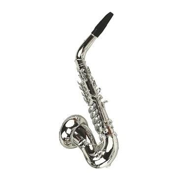Saxophone 37cm with 8 notes in metalized plastic