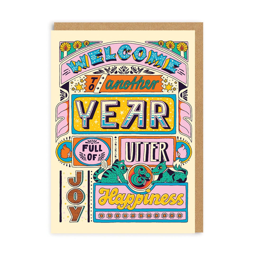 Another Year Full Of Happiness Greeting Card