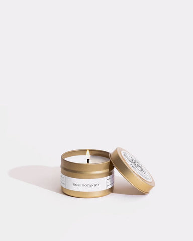 Rose Botanica Gold Travel Candle