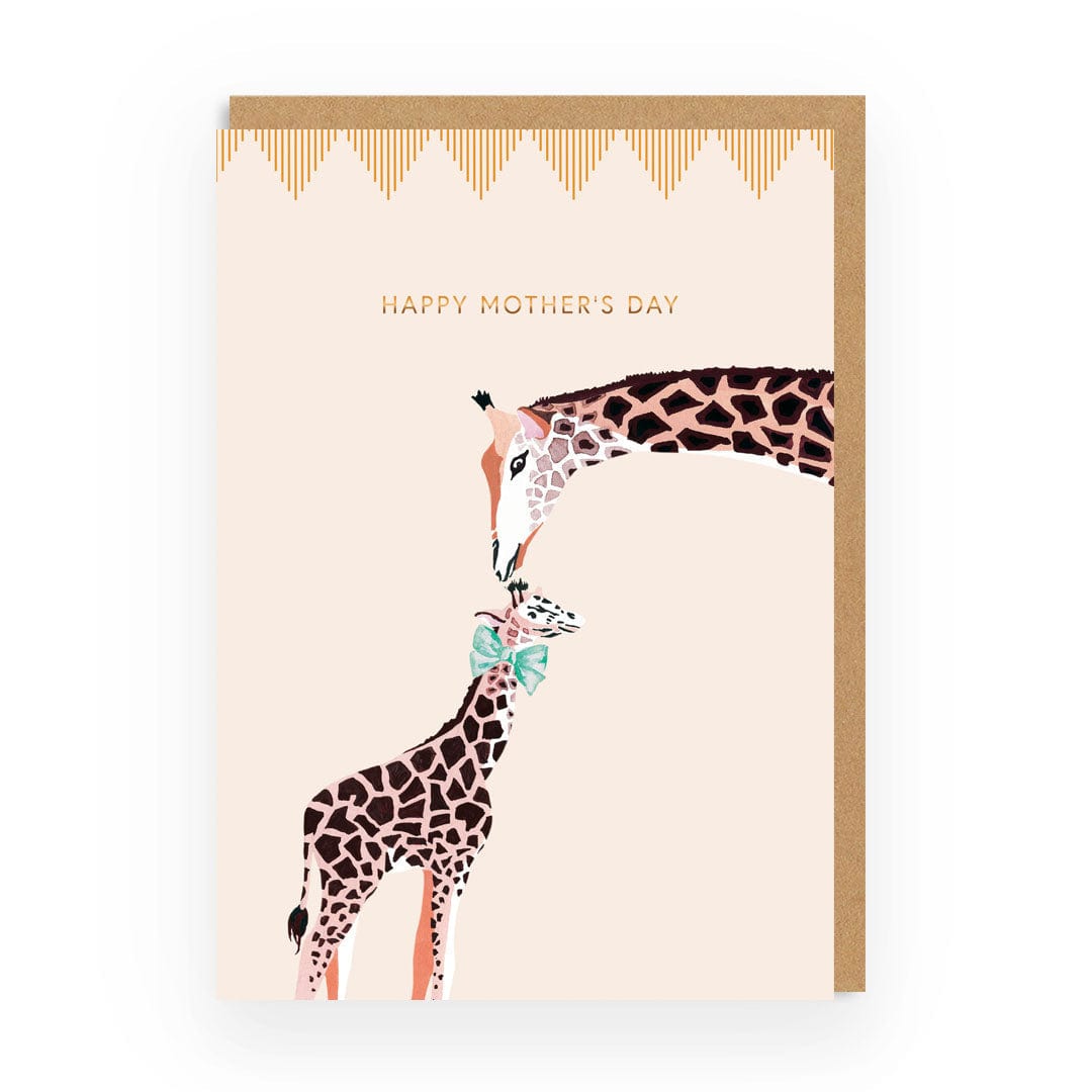 Happy Mother's Day Giraffe Greeting Card