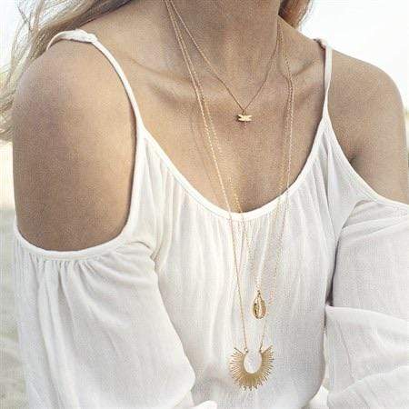 Cowrie Shell Necklace - Gold