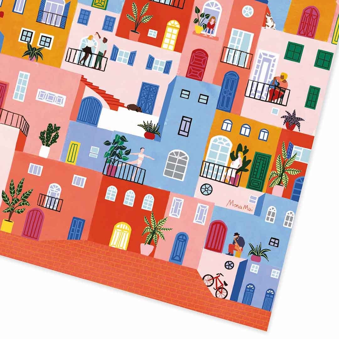 Together We're Stronger - Houses Flat Giftwrap