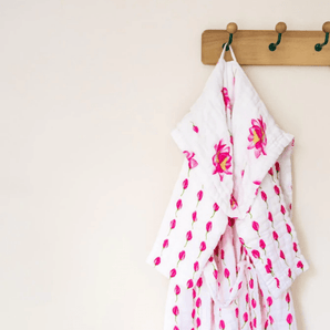 Kids Hooded Muslin Robe - Bimbo Concept