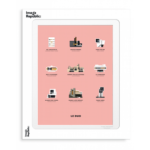 LE DUO ARCHITECTURE 40X50 CM - Bimbo Concept
