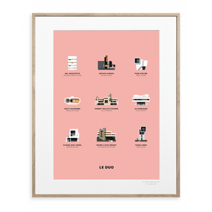 LE DUO ARCHITECTURE 40X50 CM - Bimbo Concept