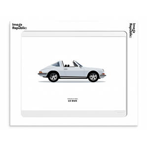 LE DUO VOITURE PORSCHE 911 TARGA BLANCHE - Bimbo Concept