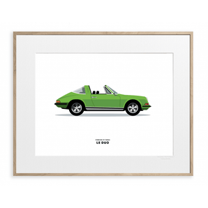 LE DUO VOITURE PORSCHE 911 TARGA VERTE - Bimbo Concept