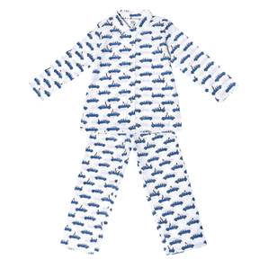 Long Sleeves Pyjama - Blue Car - Bimbo Concept